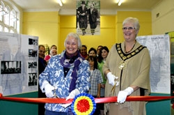 Barbara Cahill (left) and Camden Mayor Jill Fraser (right)