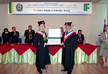 Honorary doctorate to Mr. Ikeda