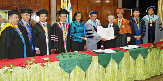 National Experimental University of Táchira, Venezuela, confers honorary doctorate on Daisaku Ikeda