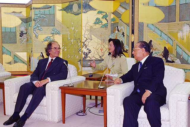 Dr. Pérez Esquivel and Mr. Ikeda meeting in Tokyo