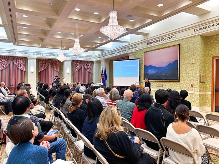 Prof. Emerita Sarah Wider gives talk on Dialogue's Poetic Heart: Daisaku Ikeda's Ethos of Encouragement at Soka Univ of America